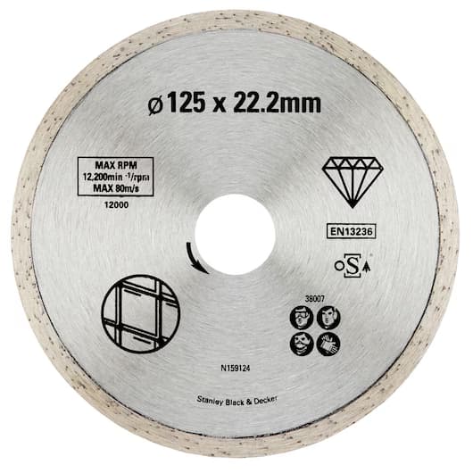 Stanley STA38007 Rezni disk za keramiku 125x22mm
