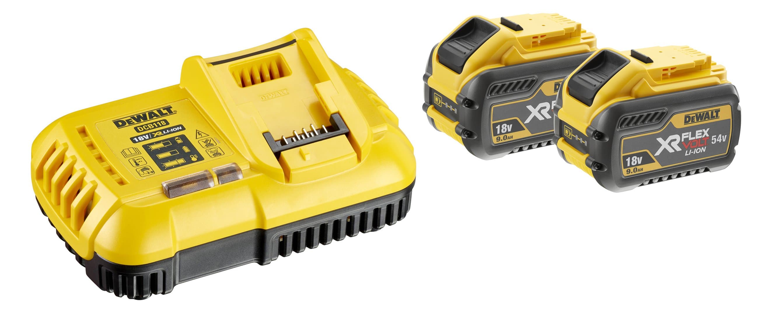 DeWalt DCB118X2 Starter set baterija i brzi punjač, 2x9.0Ah