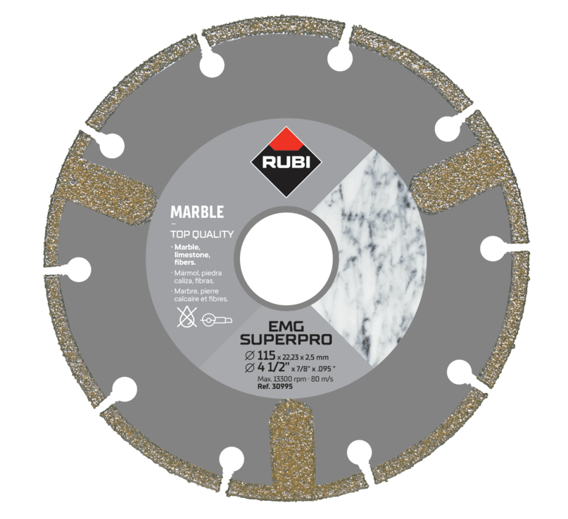 RUBI 30995 Rezna ploča za mermer, 115 mm, za suvo sečenje