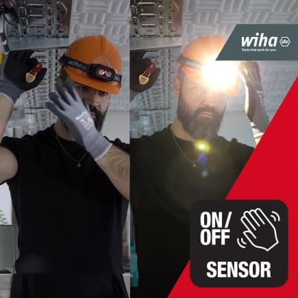 Wiha 45700 naglavna punjiva lampa sa senzorom pokreta, 500lm - slika 3