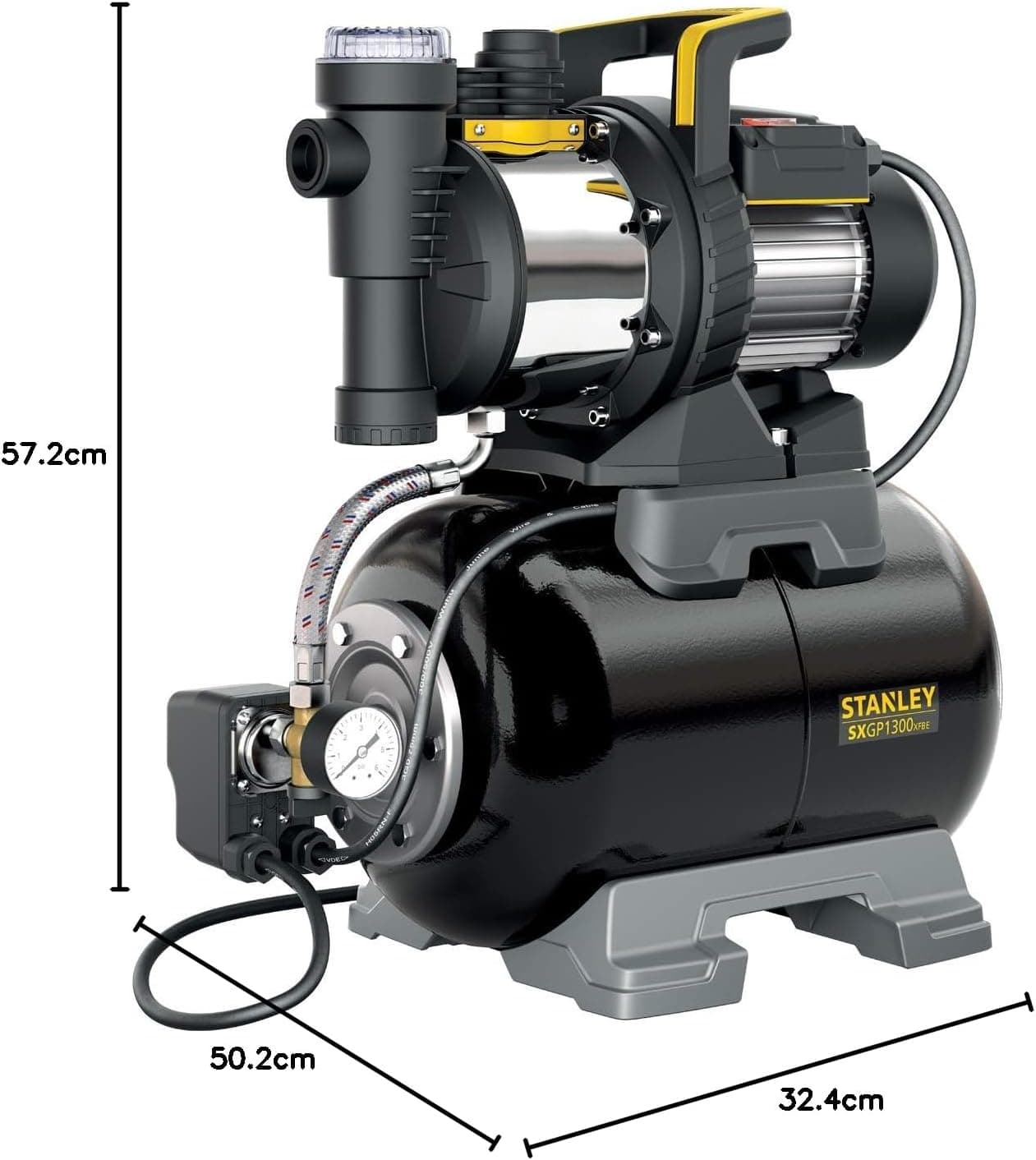 Stanley SXGP1300XFBE Pumpa za čistu vodu 1300W - slika 3