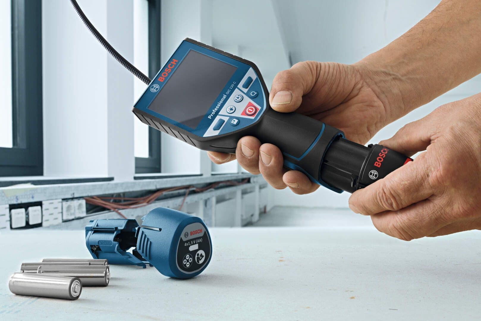 Bosch Inspekciona kamera GIC 120 Professional, sa 4 x baterije, 0601241100 - slika 8