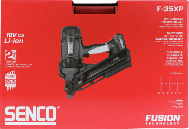 Senco F-35XP 2.0 Fusion akumulatorski pištolj za eksere 50-90mm, 2x4.0Ah, 2.9-3.8mm (CH) - slika 6