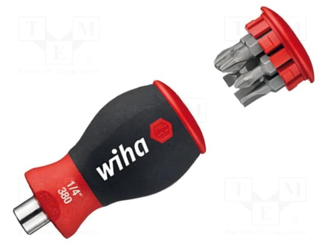 Wiha 33736 magnetni Stubby odvijač sa bitovima, Phillips, sa 6 bitova