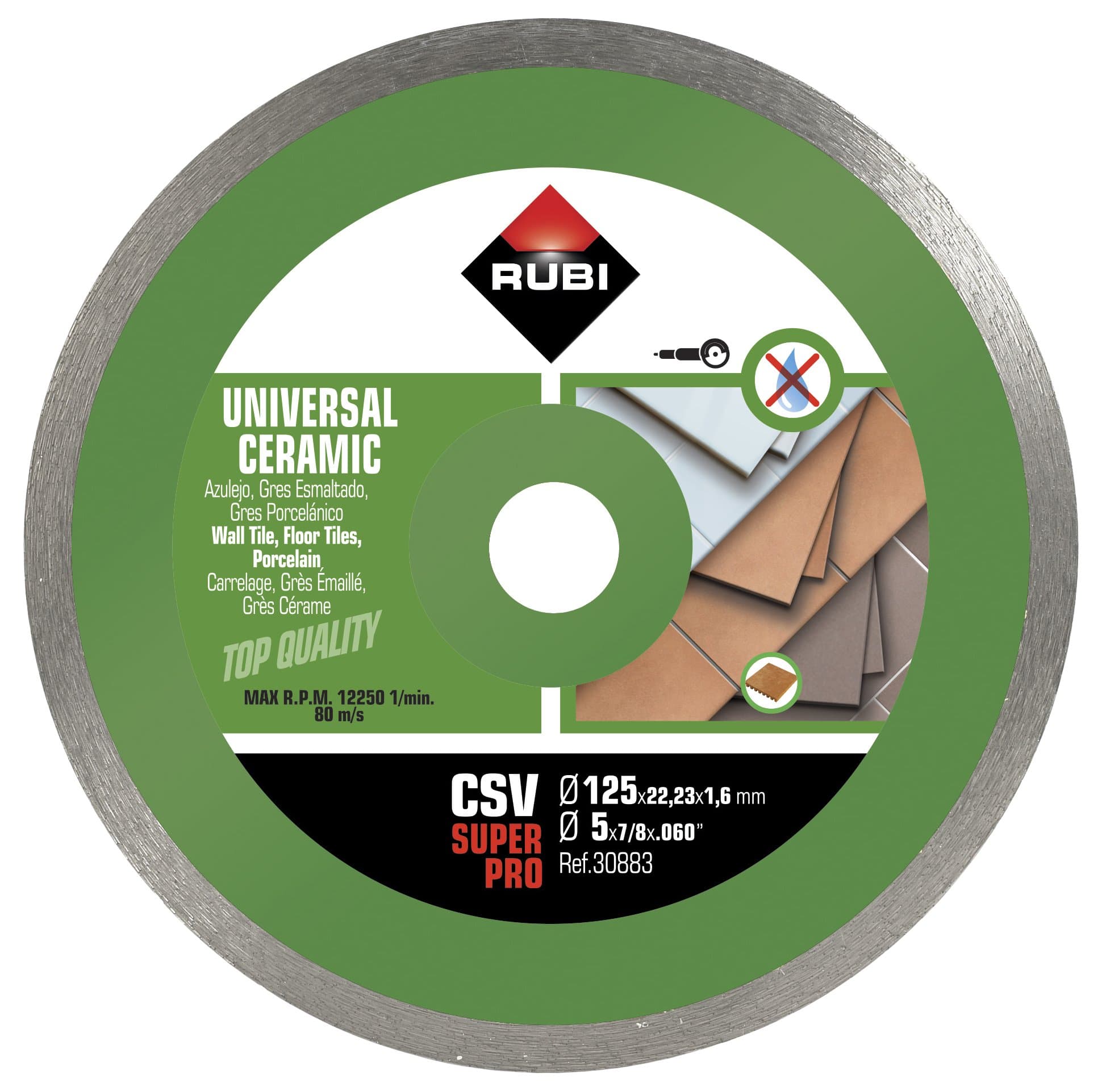 RUBI 30883 dijamantski disk, CSV-125, 125mm
