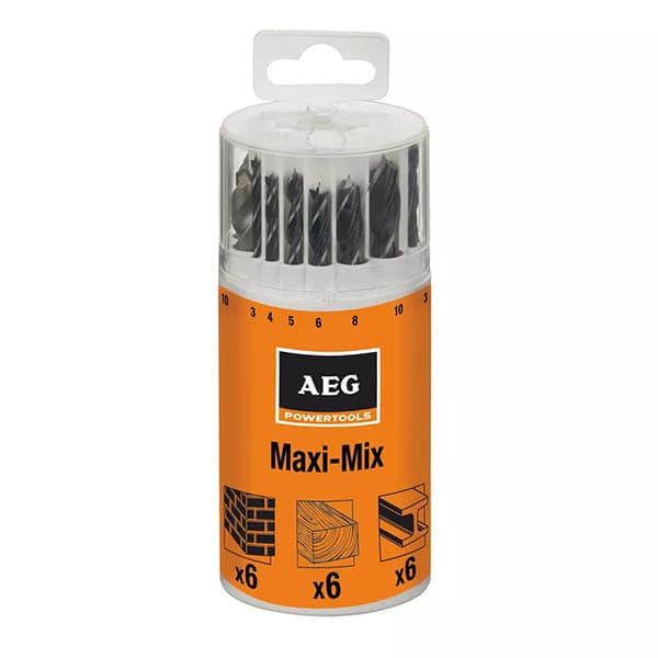 Set burgija Maxi Mix 18 kom. u plastičnoj kutiji AEG