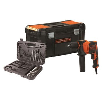 Black+Decker električna udarna bušilica 710W + kofer + pribor BEH710KA80