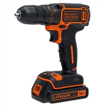 Black and Decker akumulatorska bušilica-odvijač BDCDC18K + poklon garnitura pribora A7200