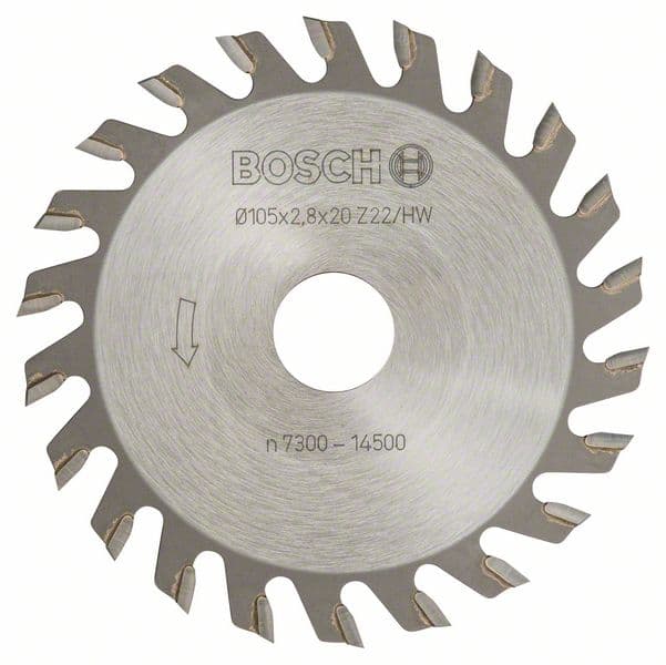 Pločasto glodalo Bosch 3608641002, 22, 20 mm, 2,8 mm