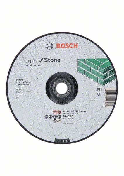 Rezna ploča ispupčena Expert for Stone Bosch 2608600317, C 24 R BF, 180 mm, 3,0 mm