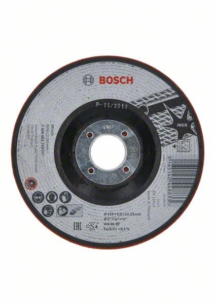 Polugipka brusna ploča Bosch 2608602218, WA 46 BF, 125 mm, 3,0 mm