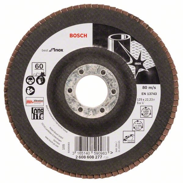 Lamelni brusni disk X581, Best for Inox Bosch 2608608277, 125 mm, 22,23 mm, 60