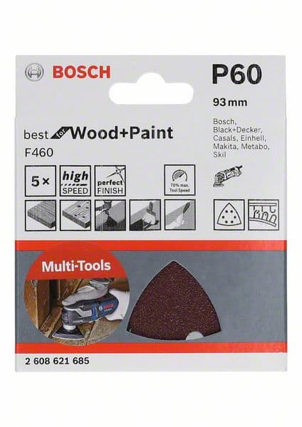 Brusni list F460 BfWP, G60, 93 mm Bosch 2608621685