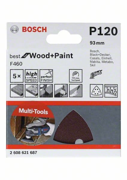 Brusni list F460 BfWP, G180, 93 mm Bosch 2608621688