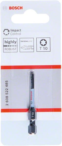 Bosch Impact Control bit T10 dužine 50mm, 2608522485