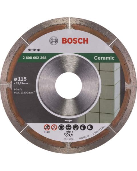 Bosch dijamantska rezna ploča Best for Ceramic Extraclean 115 x 22,23 x 1,2 x 5 mm - 2608602368