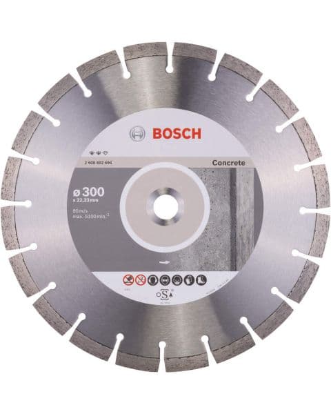 Bosch dijamantska rezna ploča za beton Expert for Concrete 300 x 22,23 x 2,8 x 12 mm - 2608602694