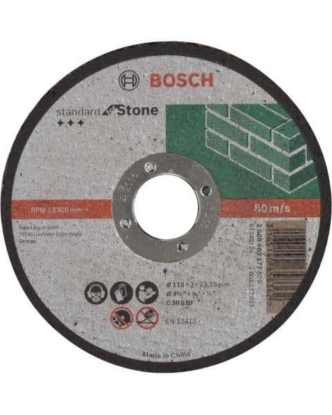 Bosch rezna ploča ravna Standard for Stone C 30 S BF, 115 mm, 22,23 mm, 3,0 mm - 2608603177