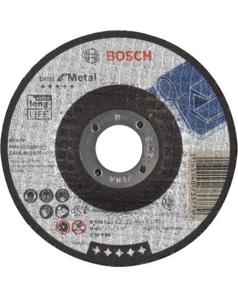 Bosch rezna ploča ispupčena Best for Metal A 30 V BF, 115 mm, 2,5 mm - 2608603525
