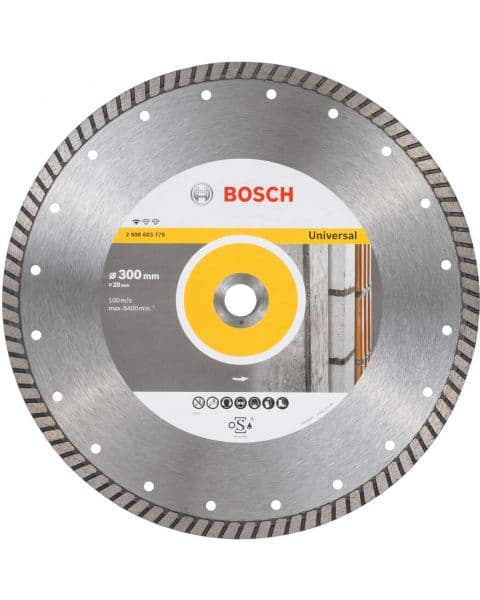 Bosch dijamantska rezna ploča Standard for Universal Turbo 300 x 20,00 x 3 x 10 mm - 2608603779