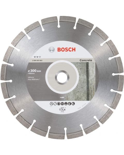Bosch dijamantska rezna ploča za beton Expert for Concrete 300 x 25,40 x 2,8 x 12 mm - 2608603802