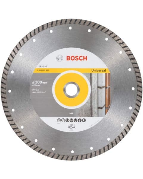 Bosch dijamantska rezna ploča Standard for Universal Turbo 300 x 25,40 x 3 x 10 mm - 2608603822