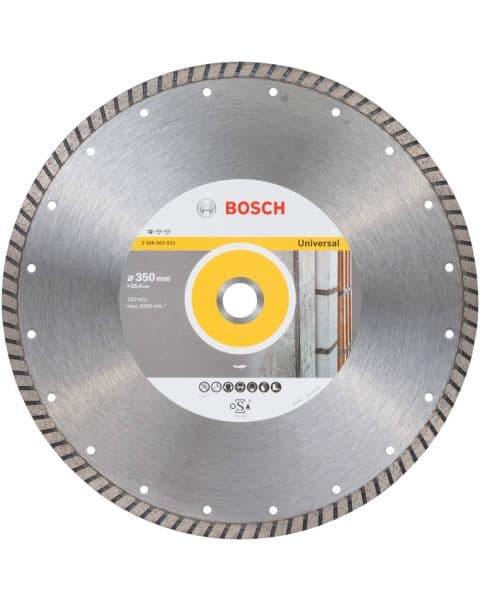 Bosch dijamantska rezna ploča Standard for Universal Turbo 350 x 25,40 x 3 x 10 mm - 2608603823