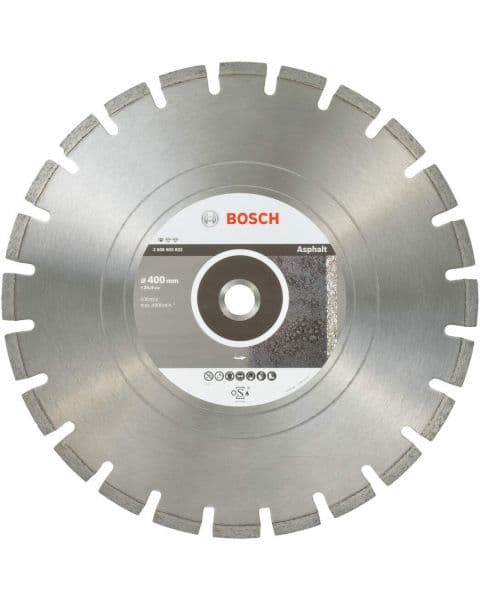 Bosch dijamantska rezna ploča Standard for Asphalt 400 x 25,40 x 3,6 x 10 mm - 2608603832