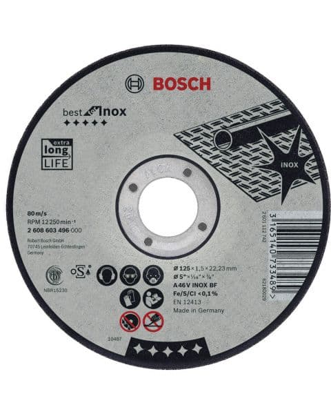 Bosch rezna ploča ravna Best for Inox A 30 V INOX BF, 115 mm, 2,5 mm - 2608603502