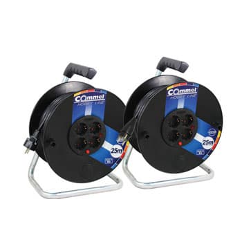 Commel kablovska motalica sa 40m kabla na plastičnom bubnju 280mm H05VV-F 3G2,5 C0961