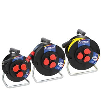 Commel kablovska motalica sa 40m kabla na plastičnom bubnju 280mm H05RR-F 3G2,5 C0982