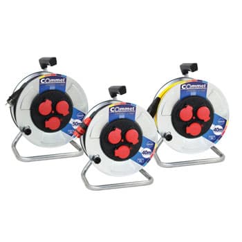 Commel kablovska motalica sa 40m kabla na metalnom bubnju 280mm H05RR-F 3G2,5 C0930