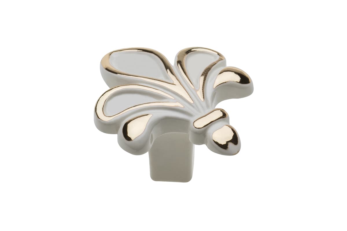 GTV Ručica ROYAL3, bela / zlatna, GZ-ROYAL3-1-10-03