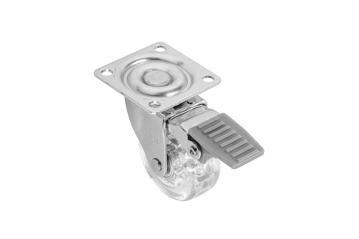 GTV Prozirni točkić za nameštaj sa kočnicom FI-50, KM-AH50MM-00