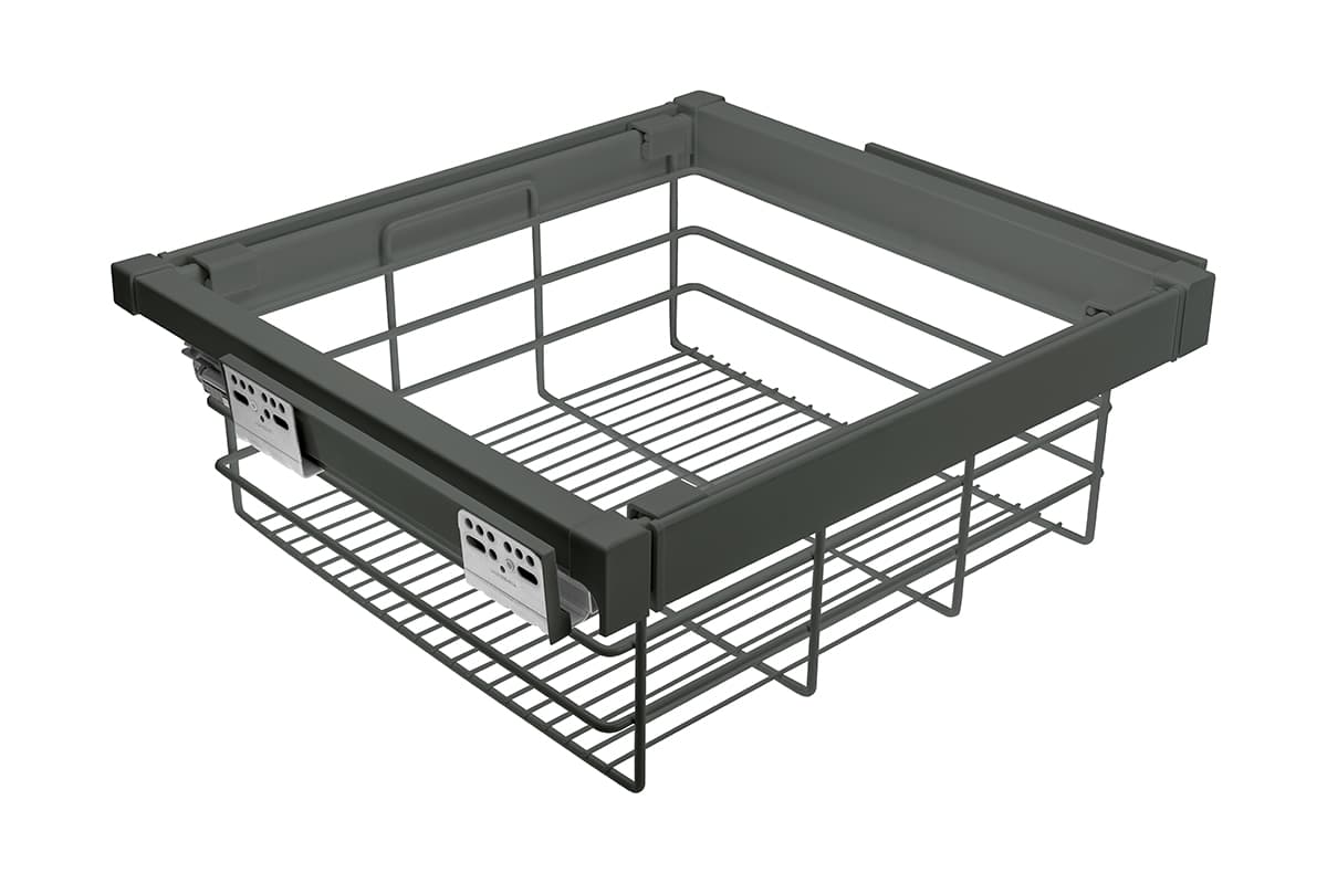GTV Garderobna korpa sa tihim zatvaranjem ELITE 800mm, antracit siva, WG-KOSZ80-60