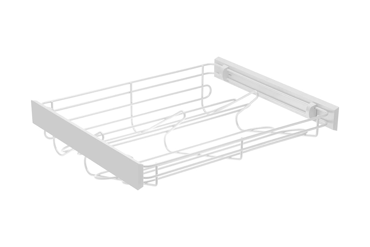GTV Polica na izvlačenje za cipele SMART 700mm ( bez vođice) bela, W-WOBU70-BP-10