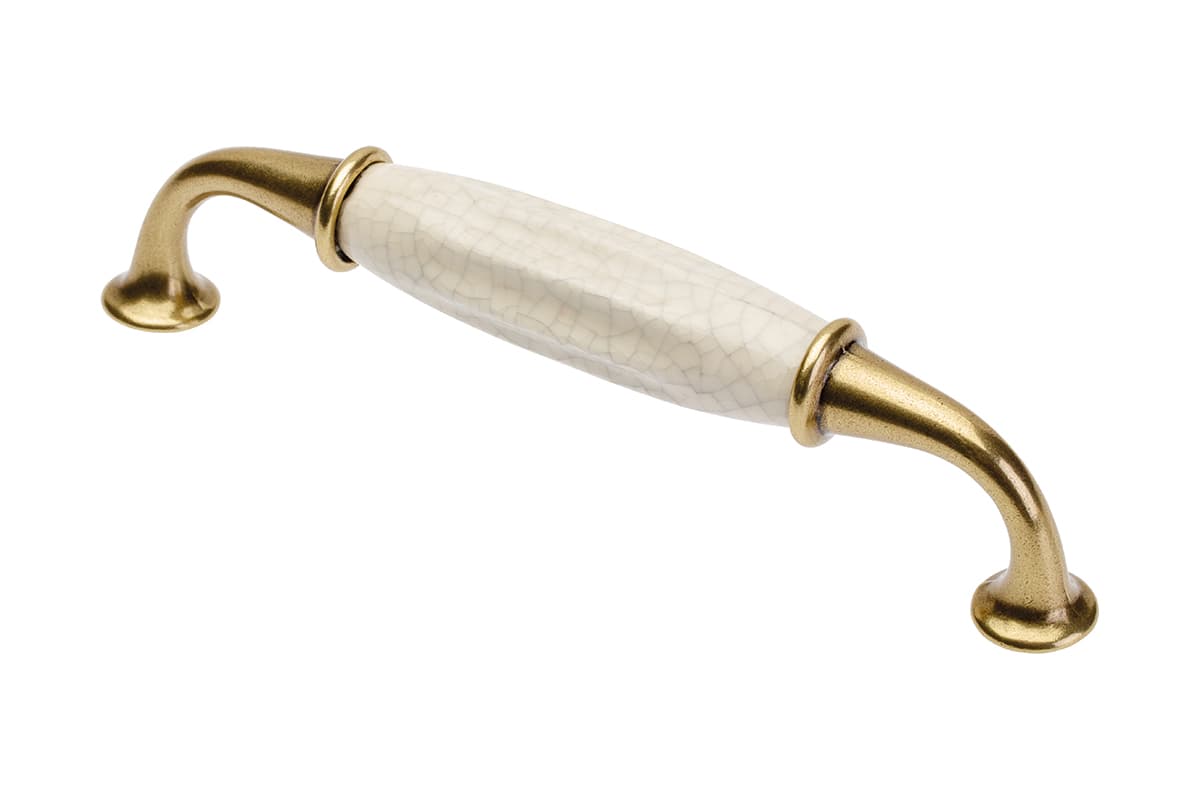 GTV Ručica ALATRI C=128 mm, staro zlato (AE), UZ-ALATR-128-04