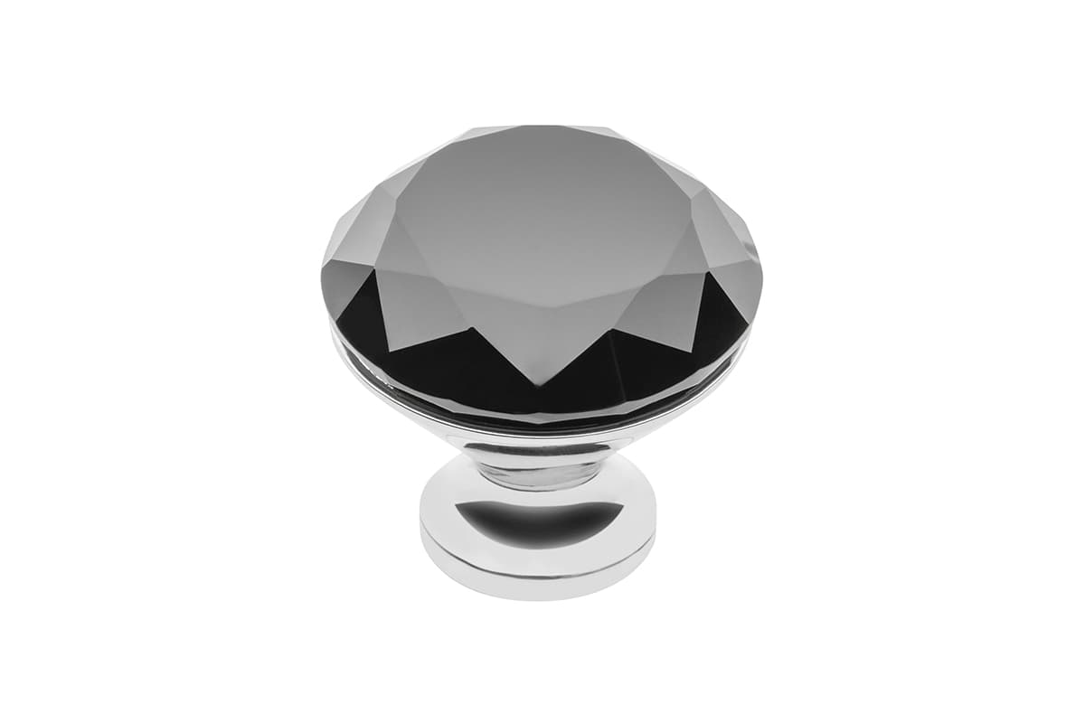 GTV Dugme Ručica Crystal Palace B 40 mm (hrom + KRISTAL), GZ-CRPB40-A1