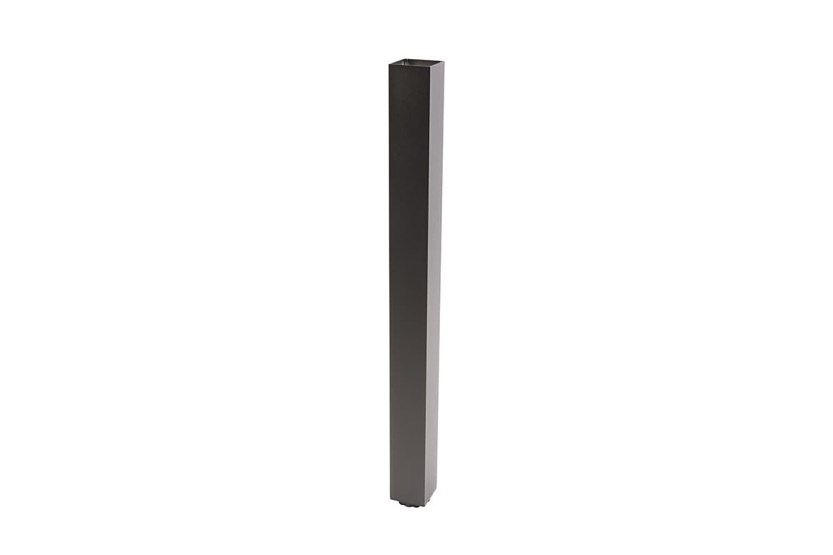 GTV Kvadratna aluminijumska Noga za sto sa podesivom stopom, crna, 60x60x710 , NM-60R710-20