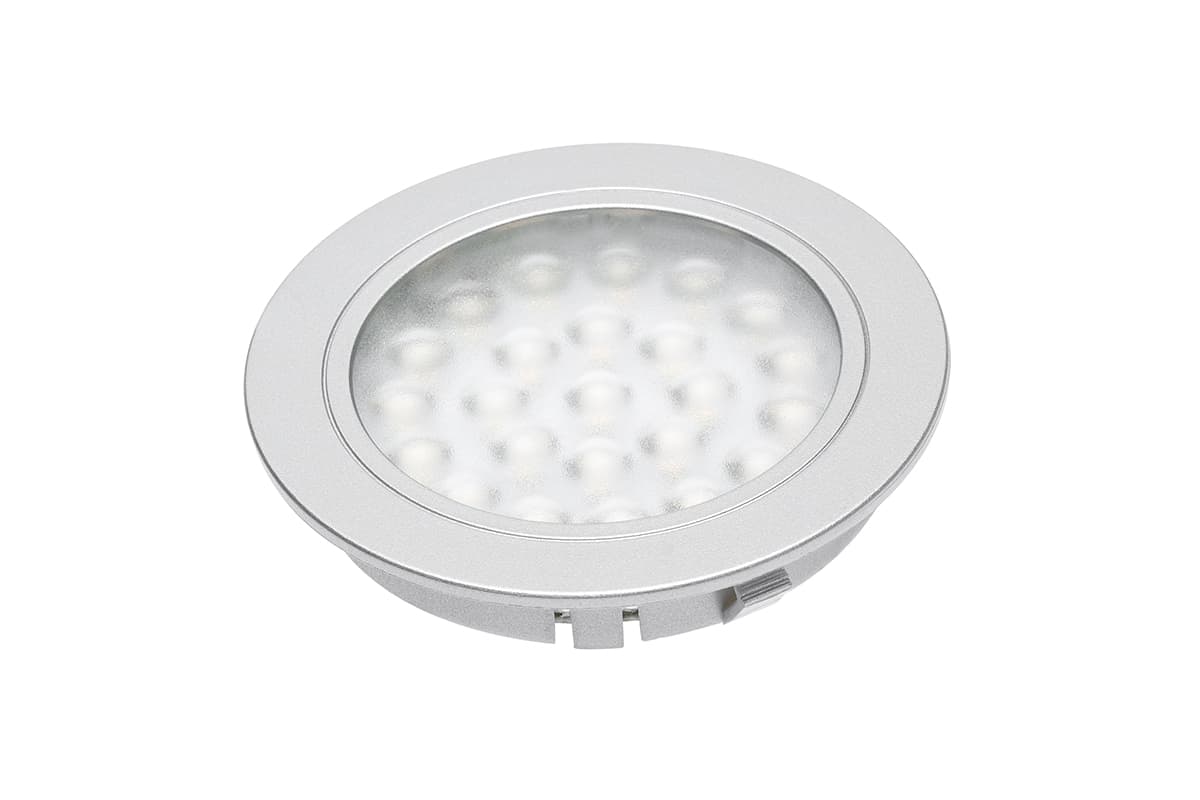 GTV Alvaro LED ugradna lampa, 12 V DC, 1,7 W, 24 SMD3528, hladno bela, 2 m kabl sa miniAMP , LD-AL24ZB-53