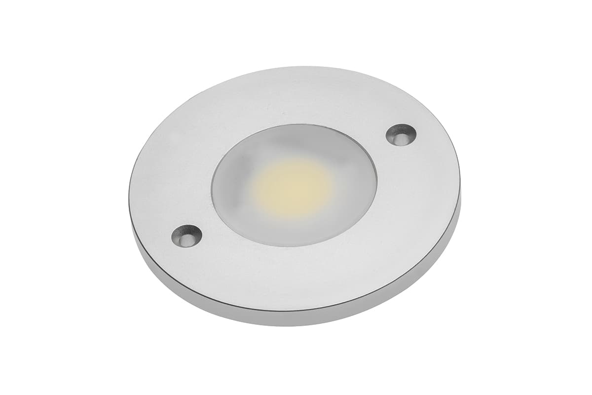 GTV LED Jovita okrugla lampa, 3W, 12V DC, 1x COB, toplo bela, 150cm kabl sa miniAMP, LD-OJVCOB-CB