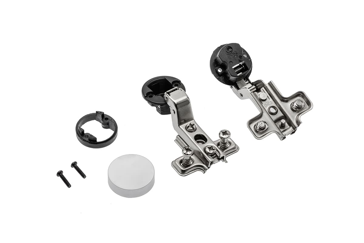 GTV Spojnica za staklo + podložak i okrugli poklopac hrom CIG 07, h=0 mm, sa euro vijkom, kriva, ZP-CIG-07OZE