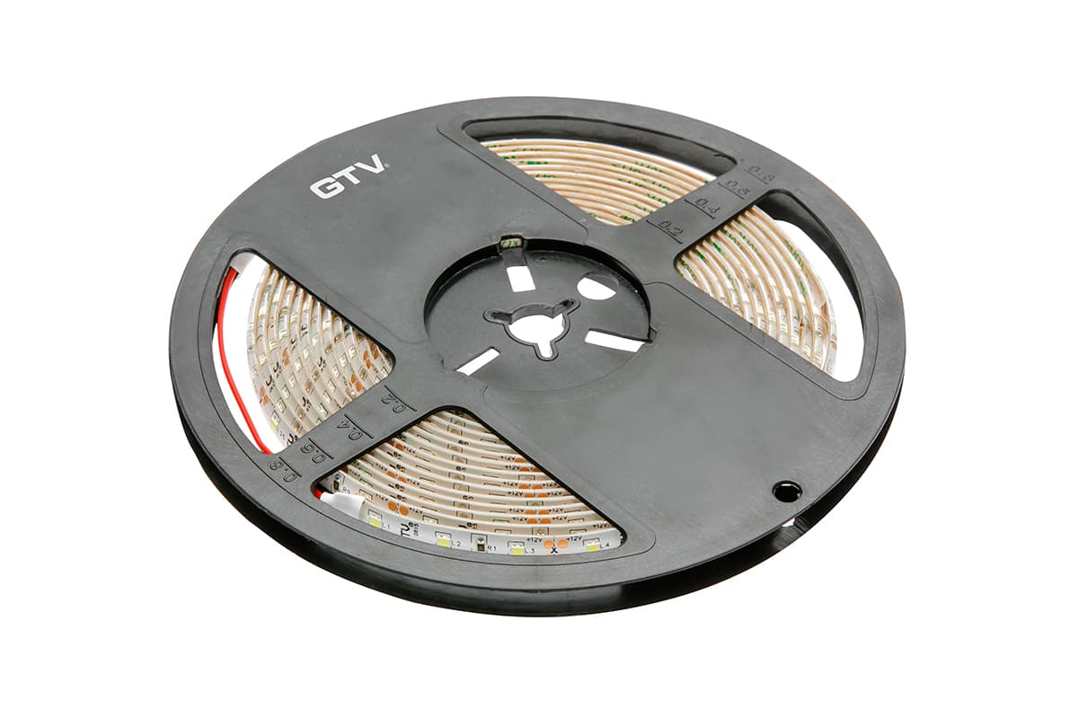 GTV LED traka 2835, 300 LED Dioda, hladna bela, 30W, 8mm, rolna 5m,12V, IP 65., LD-2835-300-65-ZB