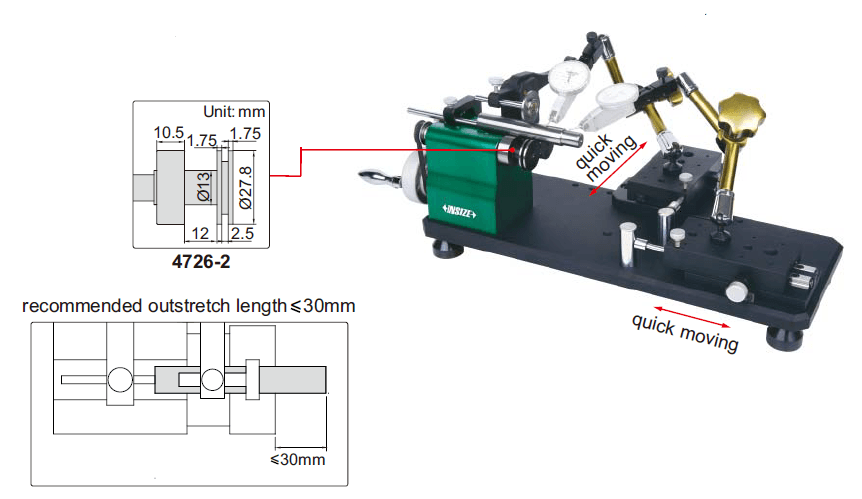 Insize 4726-2 Uređaj za merenje koncentričnosti