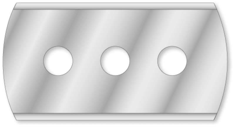  KWB 49023905 5 rezervnih nožića za skalpel, 43x23 mm