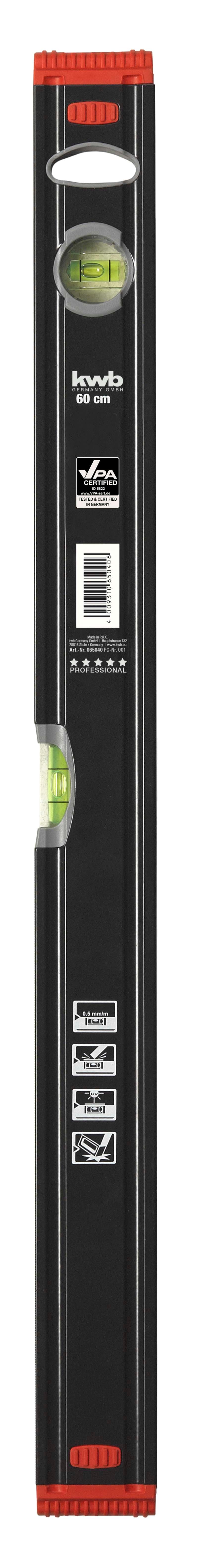  KWB 49065060 Libela, ALU, Profi, 60  | 0.5mm/m, sa gumiranim krajevima