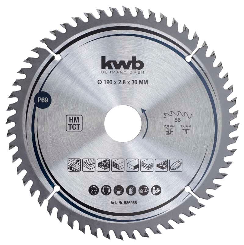  KWB 49586968 list kružne testere za drvo 190 x 30 mm, 56T