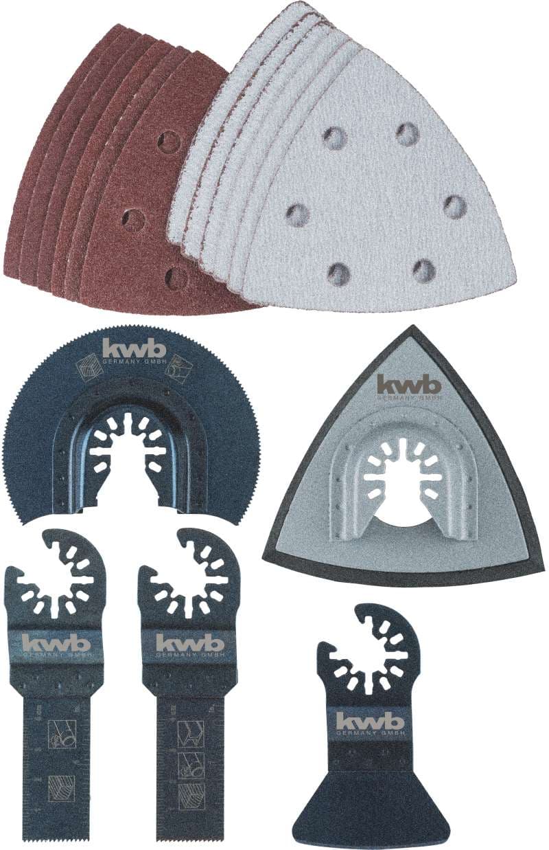  KWB 49708900 Set pribora za multi-alat 17/1, rezanje/brušenje/struganje