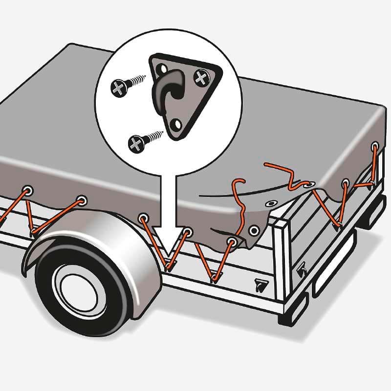  KWB 49775810 Kuke za elastičnu mrežu za vezivanje | 12/1, sa po dva zavrtnja