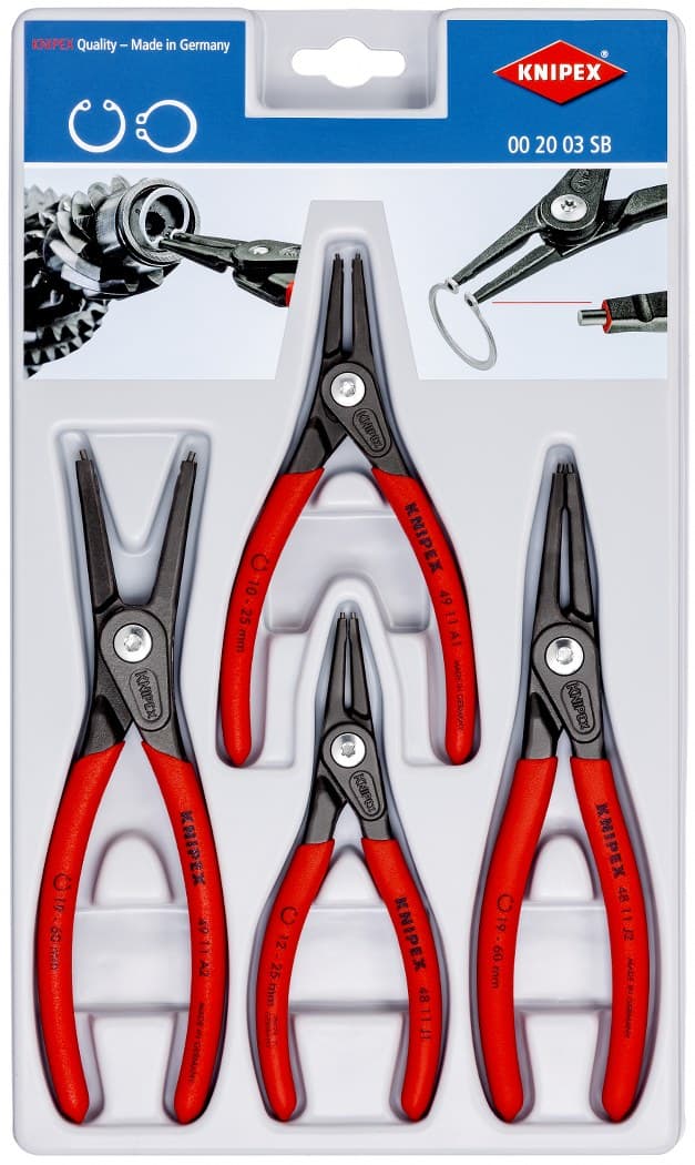 Knipex 00 20 03 SB Precizna klešta za Seger osigurače u setu 